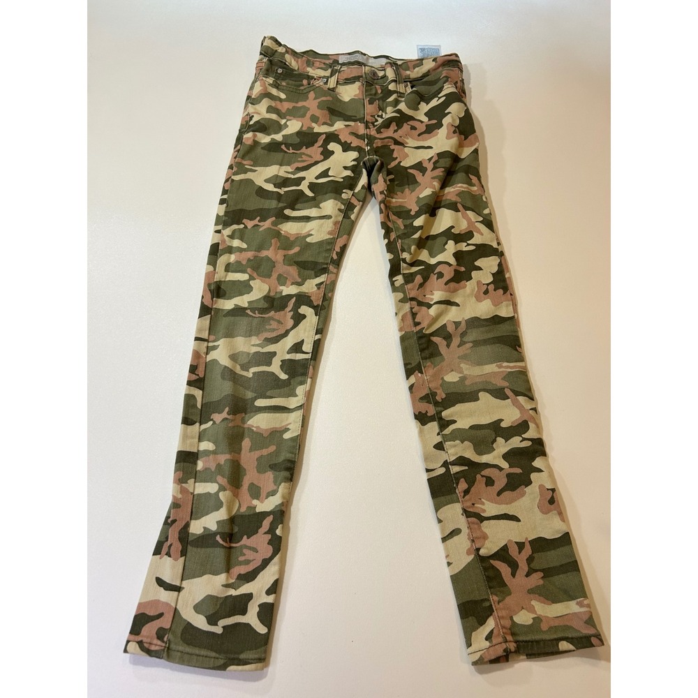 Signature by Levi Strauss & Co. Pants Girls 14 Green Pink Camo Skinny Fit